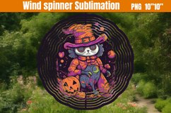 Halloween character cartoon Wind Spinner Sublimation Product Image 1