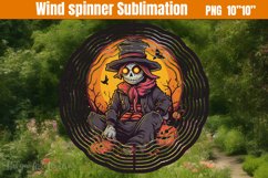 Halloween character cartoon Wind Spinner Sublimation Product Image 1