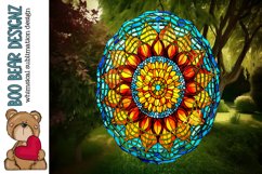 Stain Glass Sunflower Wind Spinner Sublimation design Bundle Product Image 3