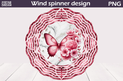 Butterfly Floral Wind Spinner | Mandala Wind Spinner Product Image 1