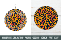 Leopard Print Wind Spinner | Wind Spinner sublimation Product Image 1