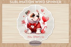 Watercolor Dog Wind Spinner | Sublimation Spinner Product Image 1