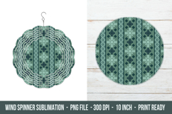Snowflake Wind Spinner | Wind Spinner sublimation Product Image 1