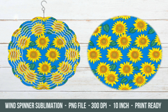 Sunflower Pattern Wind Spinner | Wind Spinner Design Product Image 1