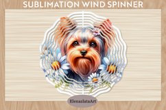 Watercolor Dog Wind Spinner | Sublimation Spinner Product Image 1