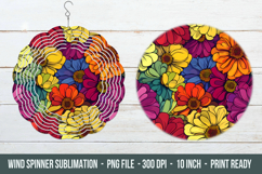 Zinnia Flower Wind Spinner | Wind Spinner Png Product Image 1