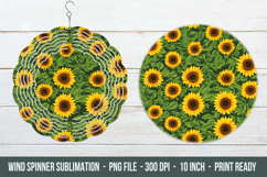 Sunflower Pattern Wind Spinner | Wind Spinner Design Product Image 1