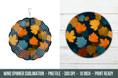 Fall Leaves Wind Spinner | Wind Spinner sublimation Product Image 1