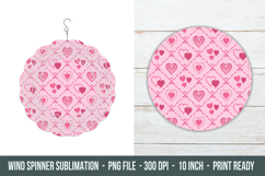 Breast Cancer Ribbon Wind Spinner | Wind Spinner sublimation Product Image 1