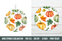 Watercolor Fall Wind Spinner | Wind Spinner Png Product Image 1
