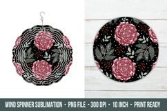 Winter Floral Wind Spinner | Wind Spinner Png Product Image 1