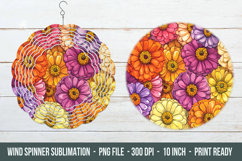 Zinnia Flower Wind Spinner | Wind Spinner Png Product Image 1