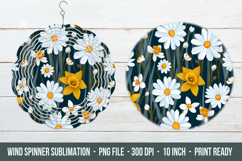 Daisy &amp; Daffodil Flower Wind Spinner | Wind Spinner Png Product Image 1