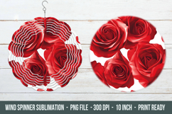Rose Flower Wind Spinner | Wind Spinner Design Product Image 1