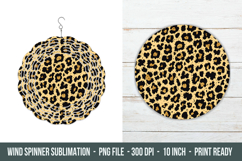 Leopard Print Wind Spinner | Wind Spinner sublimation Product Image 1