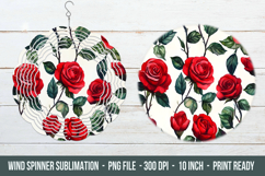 Rose Pattern Wind Spinner | Wind Spinner Png Product Image 1