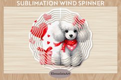 Watercolor Dog Wind Spinner | Sublimation Spinner Product Image 1