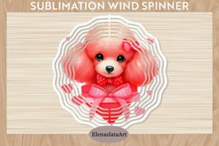 Watercolor Dog Wind Spinner | Sublimation Spinner Product Image 1