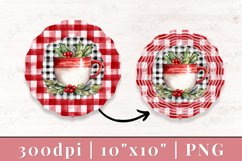 Christmas Plaid Mug Wind Spinner Product Image 2