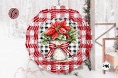 Christmas Plaid Plant Wind Spinner Product Image 1