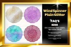 Plain Glitter Wind Spinner Sublimation Design - 04 Variation Product Image 1