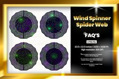 Spider Web Wind Spinner Sublimation Design - 04 Variations Product Image 1
