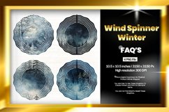 Winter Wind Spinner Sublimation Design - 04 Variations Product Image 1