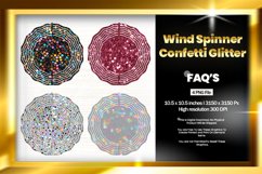 Glitter Wind Spinner Sublimation Design - 04 Variations Product Image 1