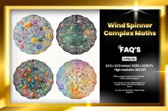 Complex Maths Wind Spinner Sublimation Design - 04 Variation Product Image 1