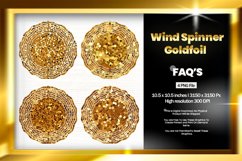 Goldfoil Wind Spinner Sublimation Design - 04 Variations Product Image 1