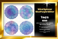 Glitter Wind Spinner Sublimation Design - 04 Variations Product Image 1