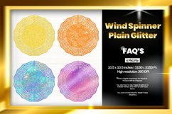 Plain Glitter Wind Spinner Sublimation Design - 04 Variation Product Image 1
