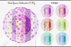 Abstraction Wind Spinner | Glitter Sublimation Bundle PNG Product Image 1