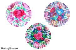 Valentine's Wind Spinner Sublimation Designs Bundle| PNG Product Image 2