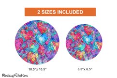 Valentine's Wind Spinner Sublimation Designs Bundle| PNG Product Image 4