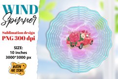 Valentine wind spinner sublimation. Valentine truck design Product Image 1