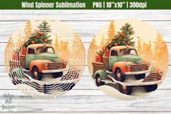 Christmas Car Wind spinner Sublimation | Christmas PNG Product Image 1