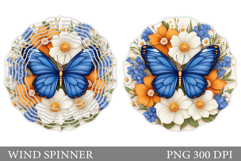 Butterfly Wind Spinner. Butterfly Flowers Wind Spinner Product Image 1
