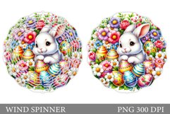Easter Bunny Wind Spinner. Easter Wind Spinner Design Product Image 1