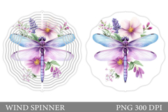 Dragonfly Wind Spinner Sublimation. Dragonfly Sublimation Product Image 1