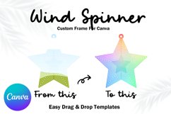 Wind Spinner Canva Frame Mockup Template Easy Drag and Drop2 Product Image 1