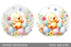 Easter Duck Wind Spinner. Easter Wind Spinner Sublimation Product Image 1
