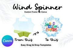 Wind Spinner Canva Frame Mockup Template Easy Drag and Drop7 Product Image 1