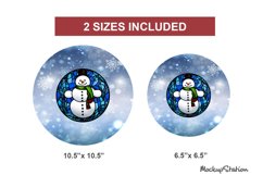 Christmas Wind Spinner | Stained Glass Sublimation Designs Product Image 2