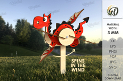 3D Windmill Garden decors Bundle Laser Cut. Whirligig SVG Product Image 2