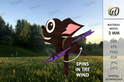 3D Windmill Garden decors Bundle Laser Cut. Whirligig SVG Product Image 11