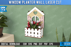 Window Planter Wall Laser Cut | Flower Holder | Home Garden Product Image 1