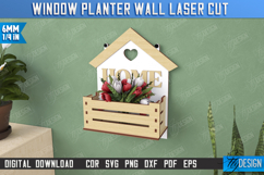 Window Planter Wall Laser Cut | Flower Holder | Home Garden Product Image 1