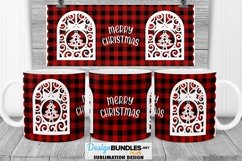 Sublimation Mug Wrap 11 & 15 oz | Window Cut Out Plaid Product Image 1