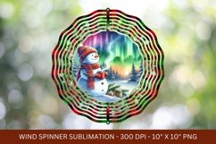 snowman christmas wind spinner png sublimation Product Image 1